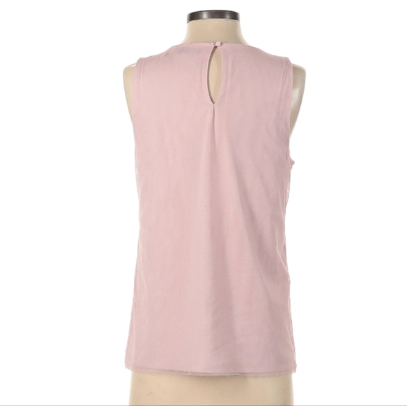 WHBM Pink Layered Tank Sleeveless Blouse Top Size Small - Picture 3 of 3